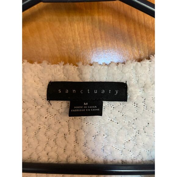 Sanctuary Medium White Popcorn Super Soft Long Sleeve Women's Sweater - Picture 3 of 6